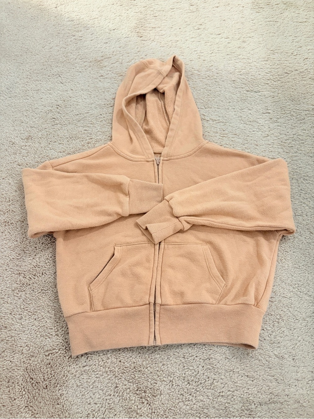 OshKosh B'gosh Kids Zip-Up Hooded Jacket - Beige/Tan